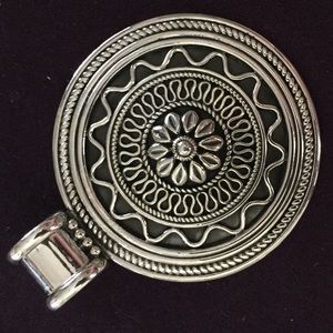 NWOT Stunning Sterling Silver Medallion Pendant